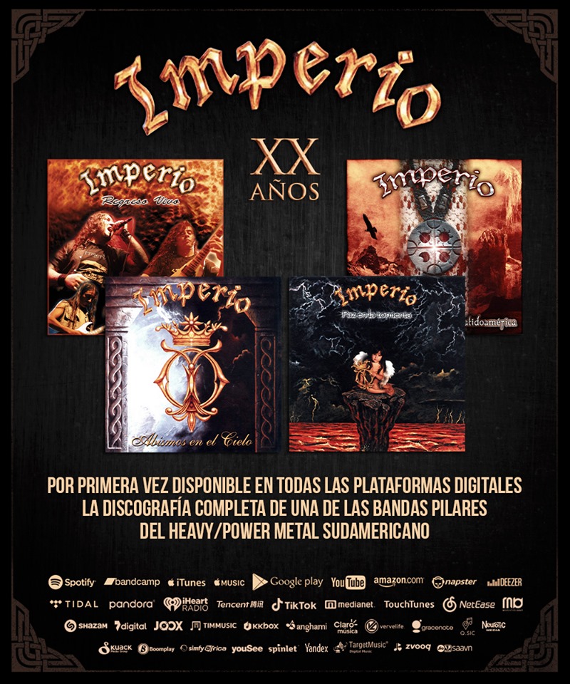 TRACK TO HELL / Imperio lanza su discografia en plataformas digitales