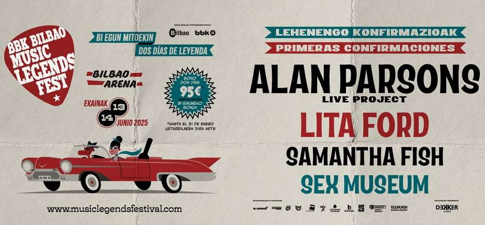 primeras confirmaciones para el BBK Bilbao Music Legends Fest 2025 thumb image