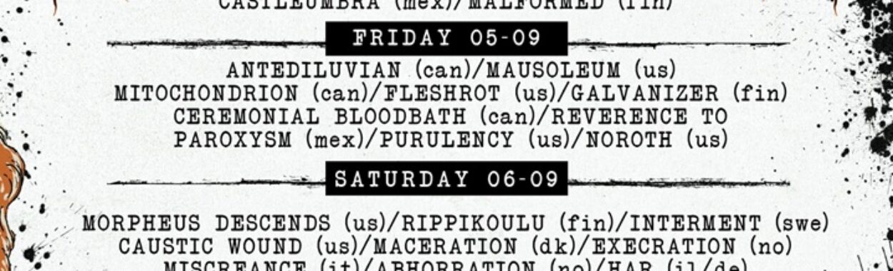Kill-Town Death Fest celebra 15 años de muerte, oscuridad y podredumbre